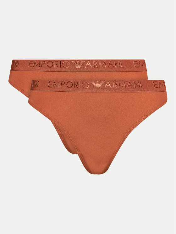 Emporio Armani Underwear Emporio Armani Underwear 2er-Set Stringtangas 163333 4R235 01656 Braun