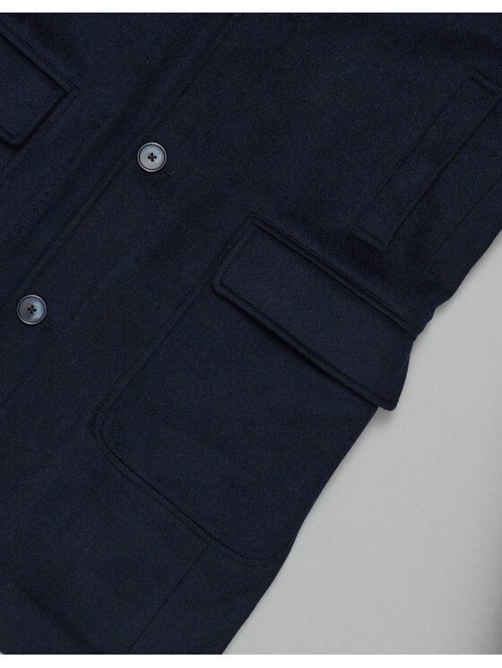 Borgio Borgio Płaszcz zimowy pontelongo Granatowy Slim Fit