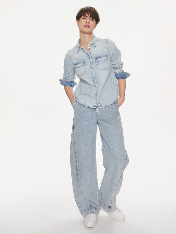 Vero Moda Vero Moda traper košulja Annalise 10302480 Plava Regular Fit