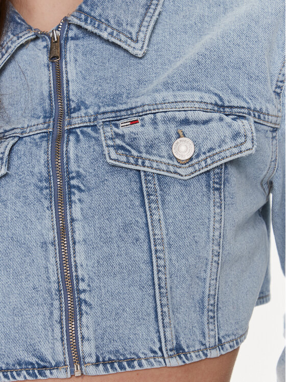 Tommy Jeans Tommy Jeans Traper jakna DW0DW17450 Plava Slim Fit