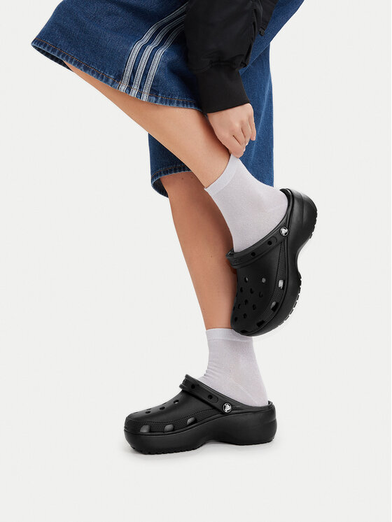 Crocs Crocs Pantoletten Classic Platform Clog 206750 Schwarz