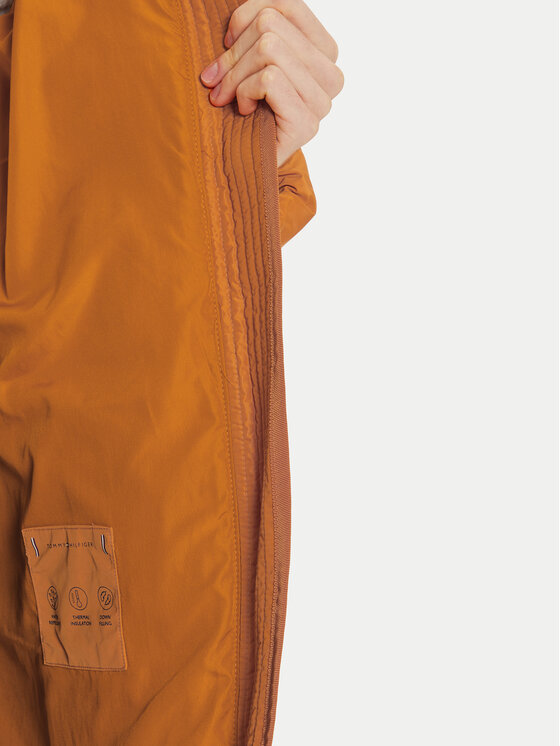 Tommy Hilfiger Tommy Hilfiger Пухено яке WW0WW42743 Оранжев Regular Fit
