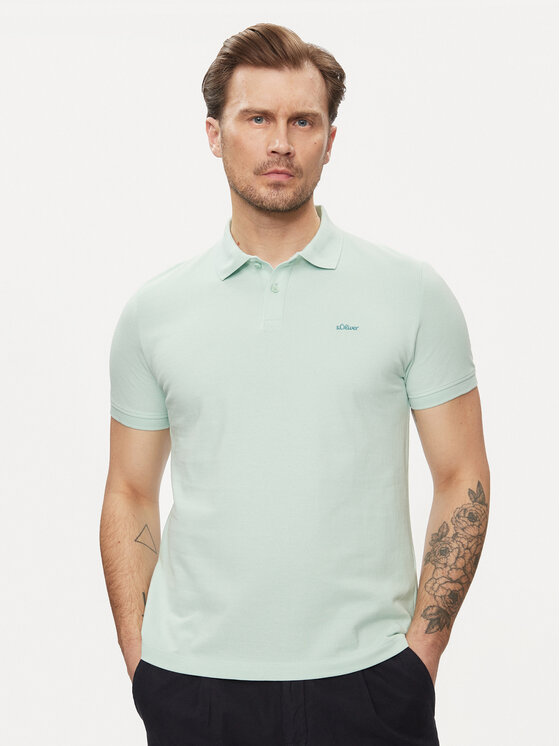 s.Oliver Polo 2141481 Zaļš Slim Fit