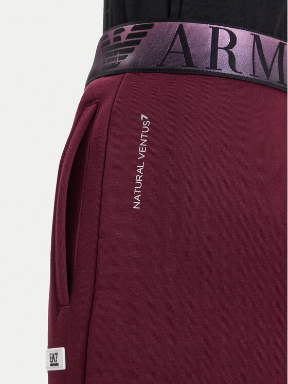 EA7 Emporio Armani EA7 Emporio Armani Spodnie dresowe 7W000678 AF13151 M5064 Bordowy Regular Fit