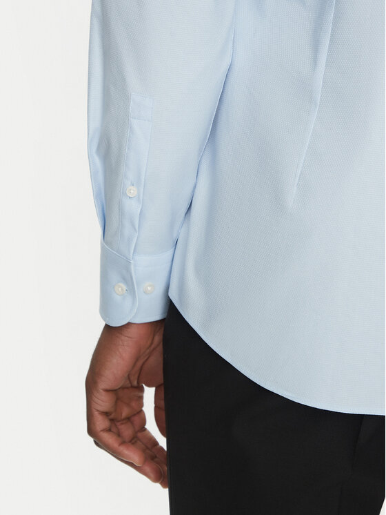 BOSS BOSS Camicia H-HANK-spread-C1-222 50539227 Celeste Slim Fit