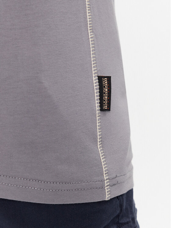 Napapijri Napapijri Тишърт S-Aylmer NP0A4HTO Сив Regular Fit