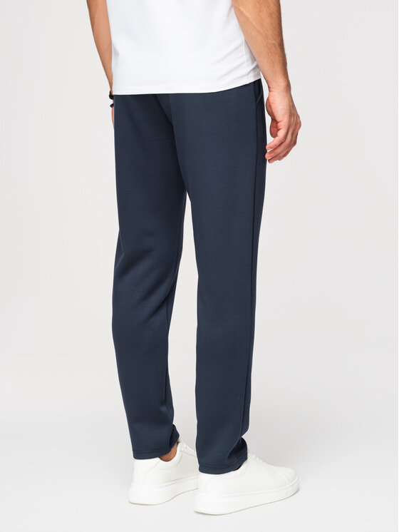 Ombre Ombre Spodnie dresowe OM-PSBC-0221 Granatowy Regular Fit