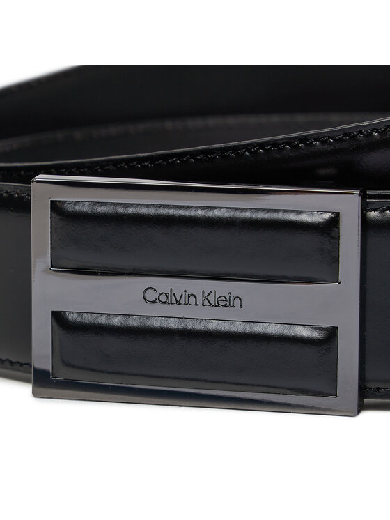 Calvin Klein Calvin Klein Herrengürtel Leather Inlay Plaque 35mm K50K511956 Schwarz