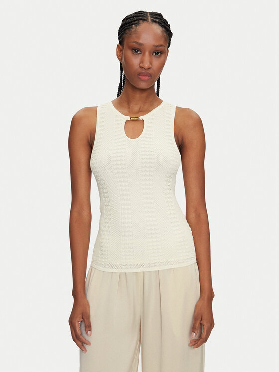 Marciano Guess Marciano Guess Majica 5GGR09 5869Z Bijela Slim Fit