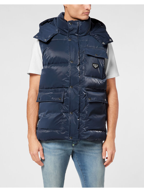 PHILIPP PLEIN PHILIPP PLEIN Gilet 22887 Celeste Regular Fit