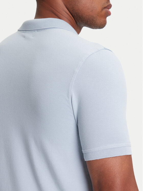United Colors Of Benetton United Colors Of Benetton Polo 3WG9U301Z Niebieski Slim Fit