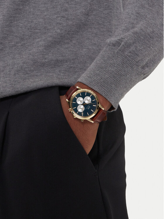 Daniel Wellington Daniel Wellington Karóra Iconic Chronograph St Mawes Arctic Panda DW00100875 Barna