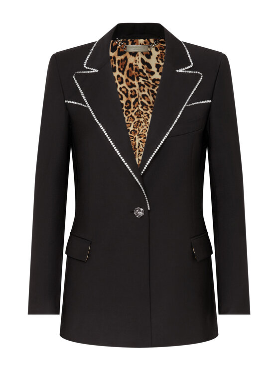 PHILIPP PLEIN PHILIPP PLEIN Marynarka 2647 Czarny Loose Fit