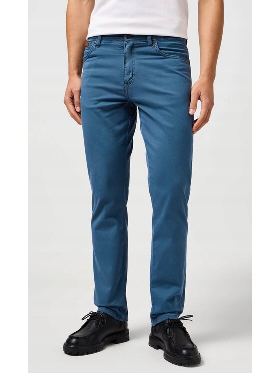 Wrangler Wrangler Jeansy Texas Slim Niebieski Slim Fit