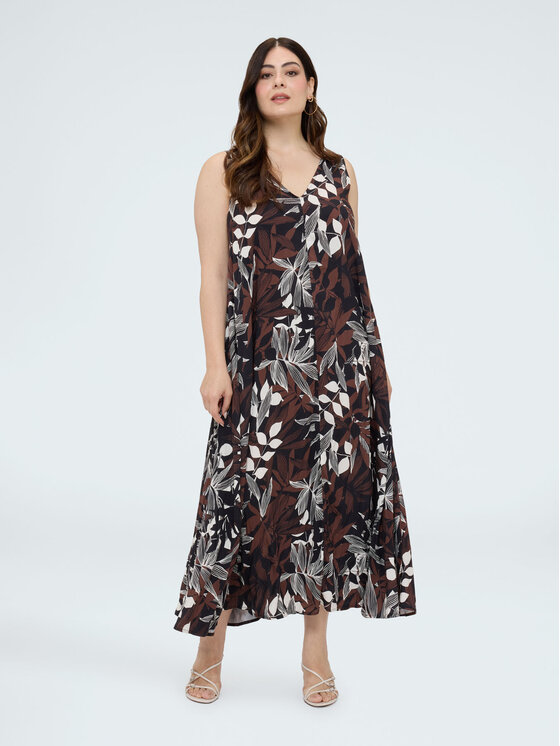 Fiorella Rubino Fiorella Rubino Sukienka wieczorowa 7099L001296N0Z2 Czarny Regular Fit