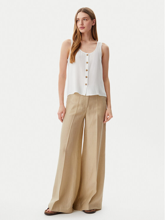 Vero Moda Vero Moda Top Bumpy 10325830 Biały Standard Fit