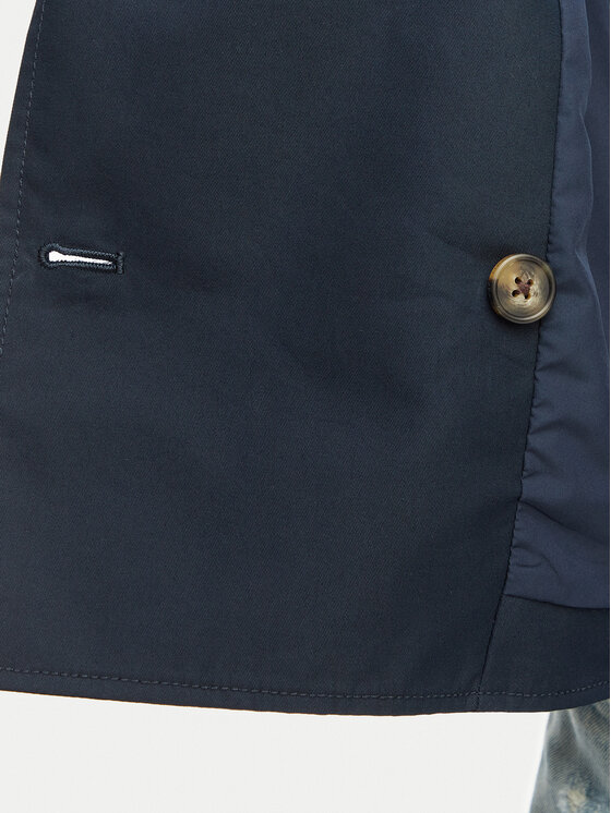 Tommy Jeans Tommy Jeans Vihmamantel DW0DW22322 Tumesinine Relaxed Fit