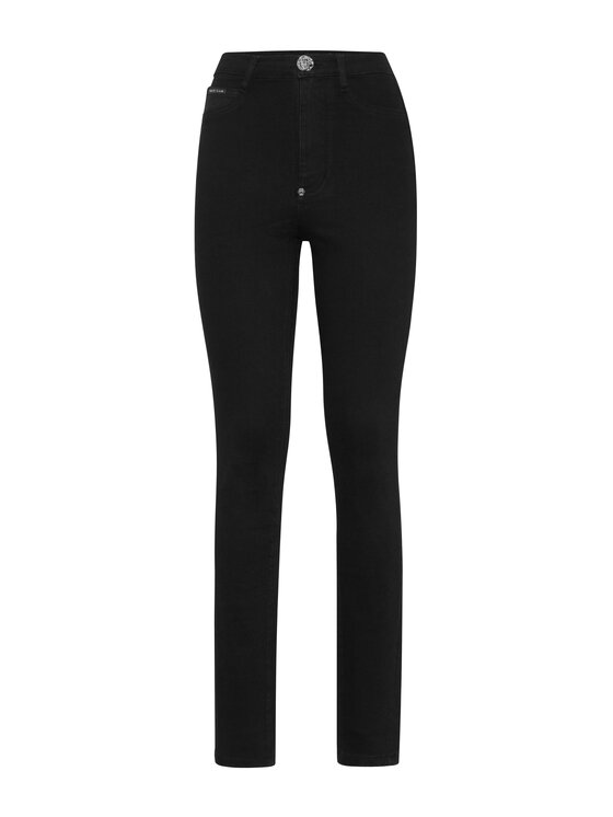 PHILIPP PLEIN PHILIPP PLEIN Jegginsy 22713 Czarny Jegging Fit