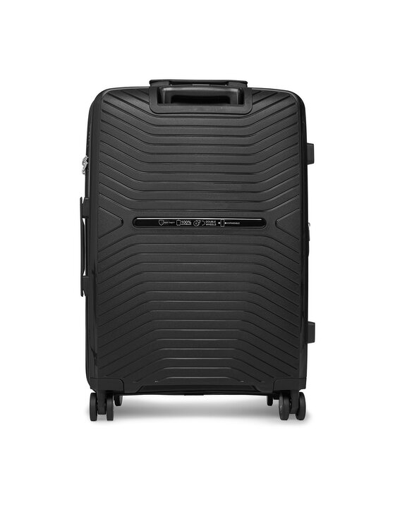 Beverly Hills Polo Club Beverly Hills Polo Club Vidējs koferis CEO-BHPC-WAL-007-M Melns