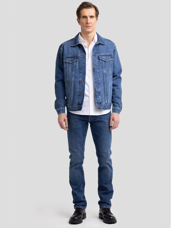 BIG STAR BIG STAR Kurtka jeansowa Charlie 489 Niebieski Basic Fit