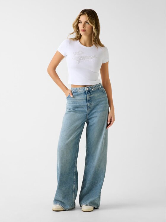 Guess Guess Футболка W6RI22 KA0H1 Білий Slim Fit