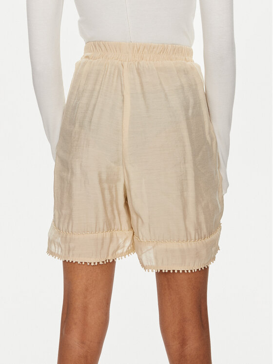 Munthe Munthe Medžiaginiai šortai Ohimo 242140224232 Smėlio Loose Fit