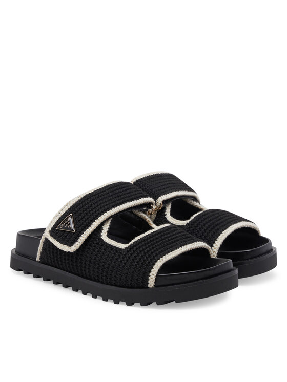 Guess Guess Klapki FLJFDN FAB19 Czarny