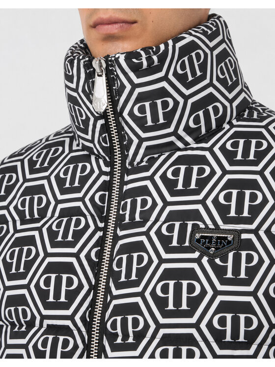 PHILIPP PLEIN PHILIPP PLEIN Kurtka puchowa 28623 Czarny Regular Fit