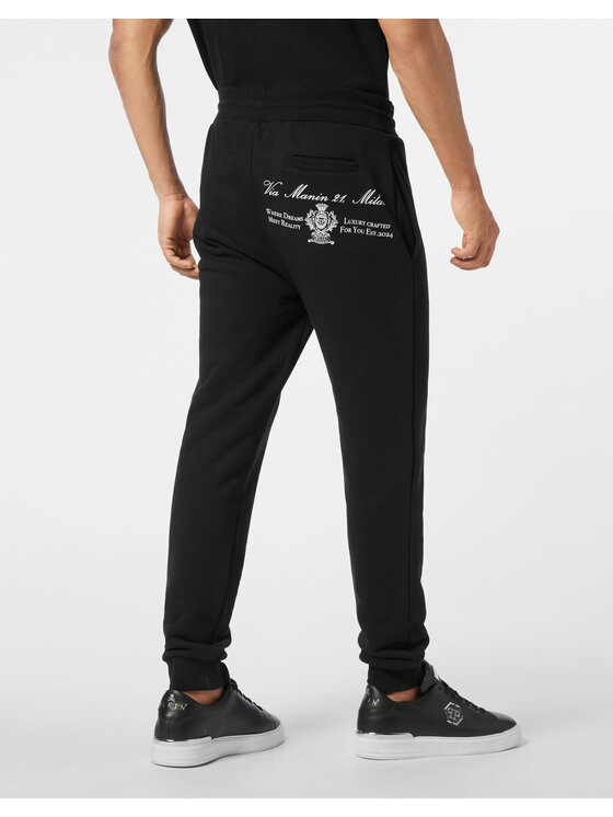 PHILIPP PLEIN PHILIPP PLEIN Spodnie dresowe 25979 Czarny Jogger Fit