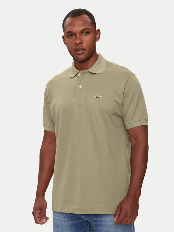 Lacoste Lacoste Polo marškinėliai L1212 Smėlio Regular Fit