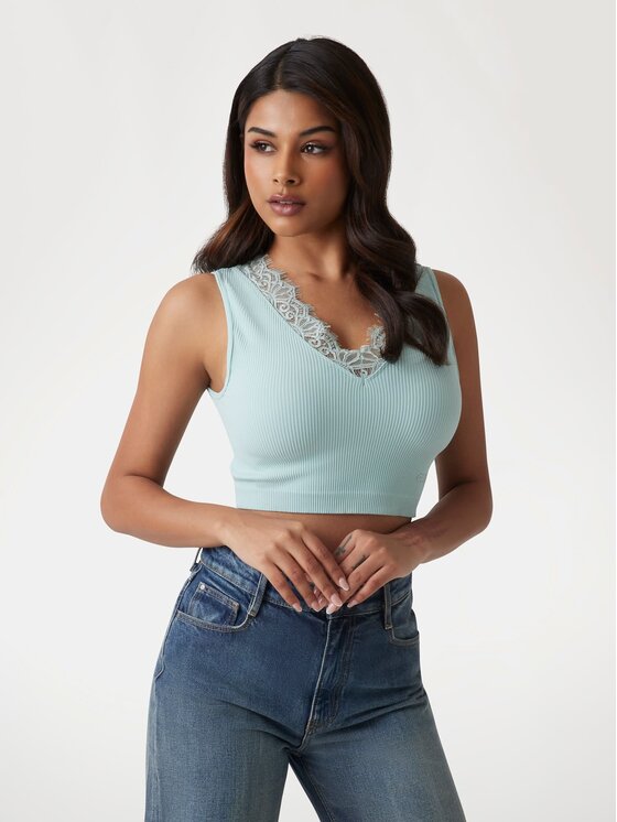 Top Guess, Rozmiar XS, Niebieskie, 174453