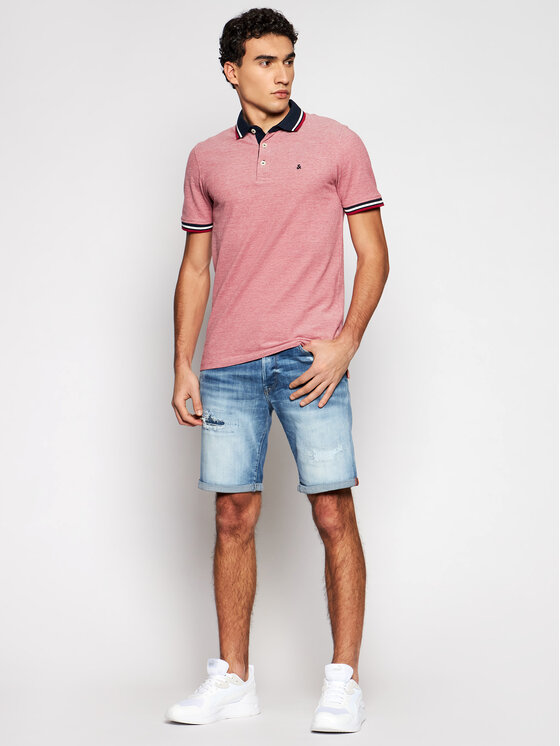Jack&Jones Jack&Jones Polo Paulos 12136668 Crvena Slim Fit