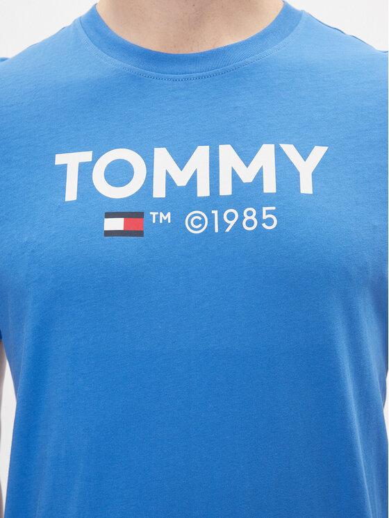 Tommy Jeans Tommy Jeans T-Shirt Tjm Slim Essential Tommy Tee DM0DM18264 Μπλε Slim Fit