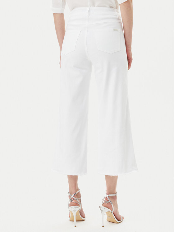 Joseph Ribkoff Joseph Ribkoff Панталони тип кюлоти 251901 Бял Regular Fit