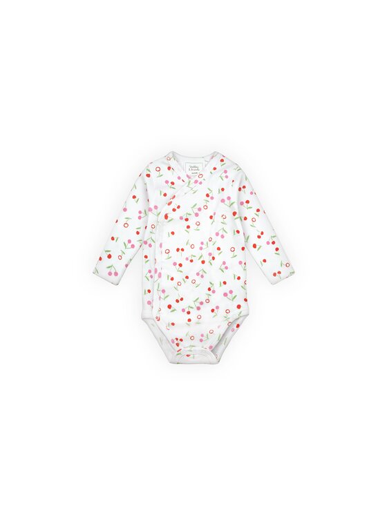 Stellou & friends Stellou & friends Komplet body dziecięcych Long Sleeve CROSS-BODY Czerwony