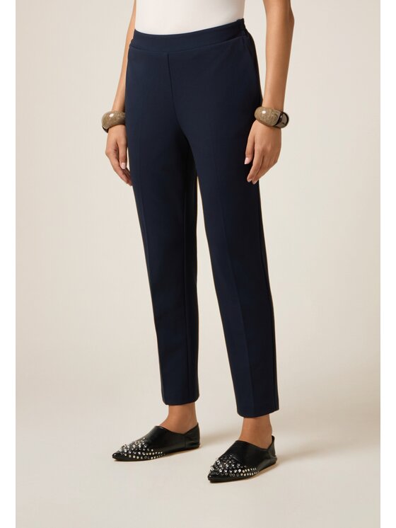 Oltre Oltre Pantaloni di tessuto P273J002361N034 Blu Regular Fit