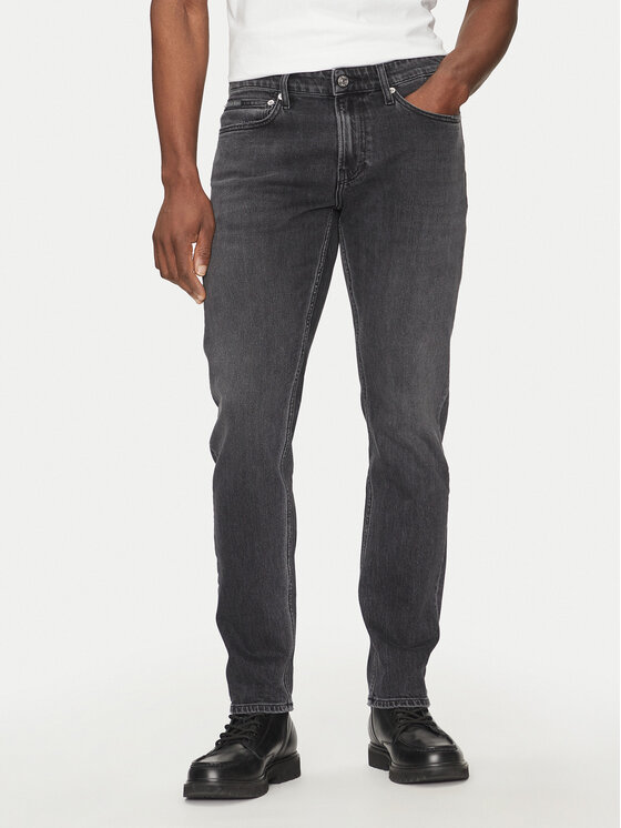 Calvin Klein Jeans Džinsi J30J327154 Melns Slim Fit