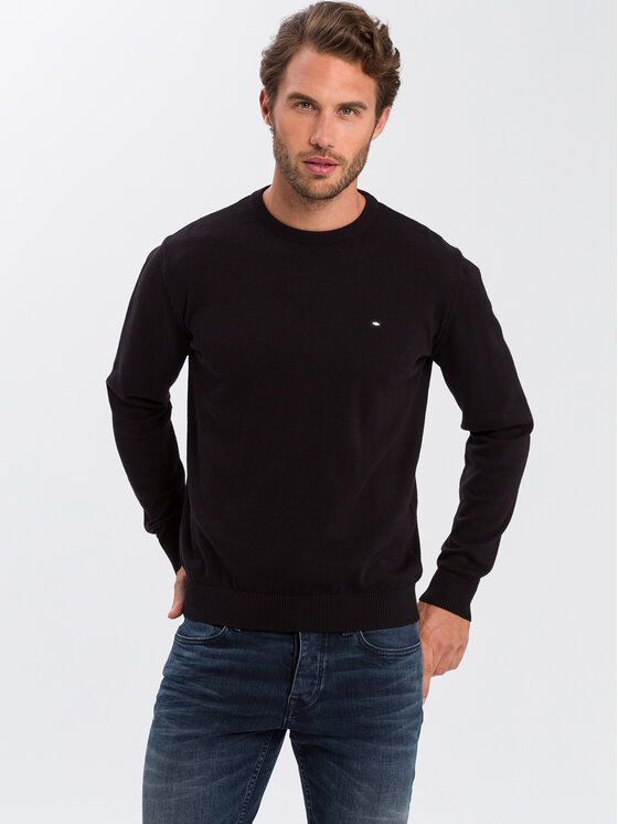 Cross Jeans Cross Jeans Sweter 34156-020 Czarny Regular Fit