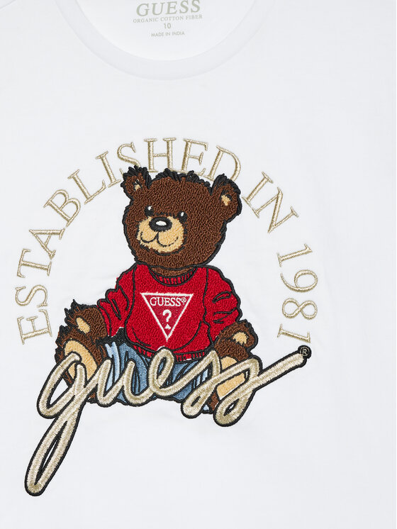 Guess Guess Блузка J4BI10 I3Z14 Білий Boxy Fit