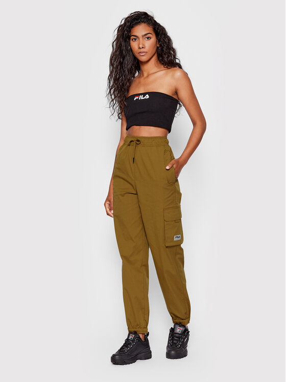 Fila Pantaloni da tuta Tulle FAW0013 Marrone Regular Fit Modivo