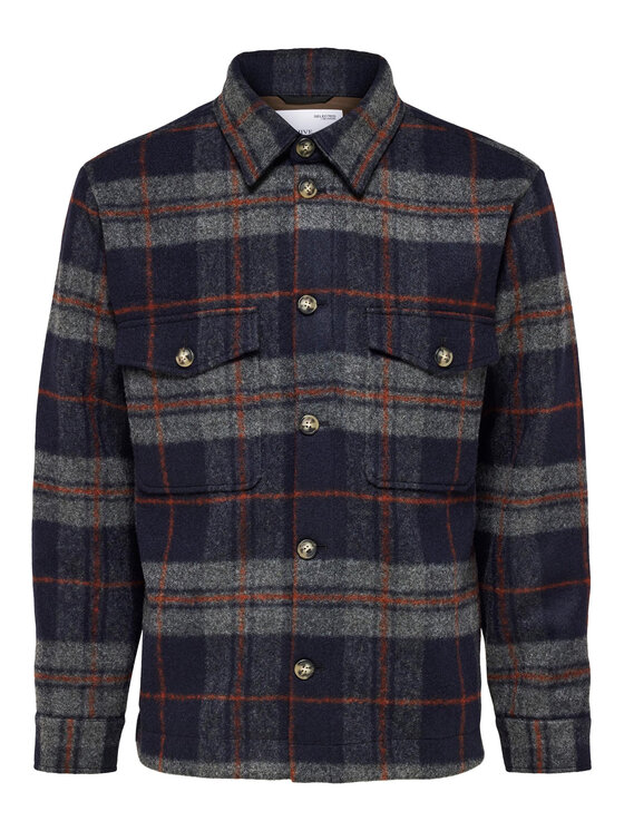 Selected Homme Selected Homme Kurtka przejściowa 16089399 Granatowy Regular Fit