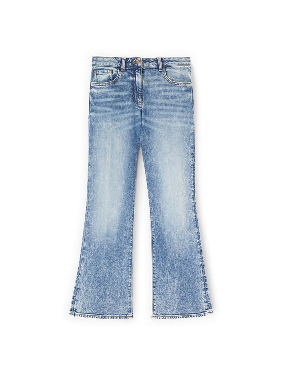 Motivi Motivi Jeansy P477Q104699N004 Turkusowy Flare Fit