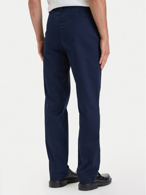Calvin Klein Calvin Klein Chino nohavice LV04LH600G Tmavomodrá Straight Fit