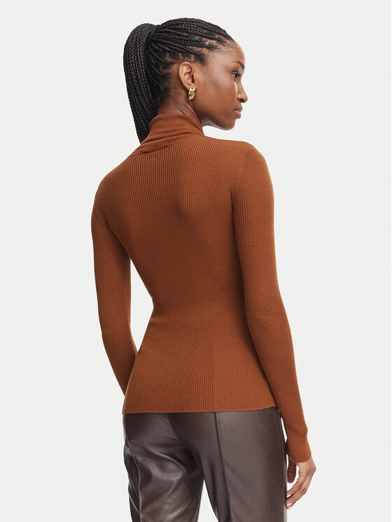 Elisabetta Franchi Elisabetta Franchi Rollkragenpullover MK-18B-66E2-V320pr Braun Slim Fit