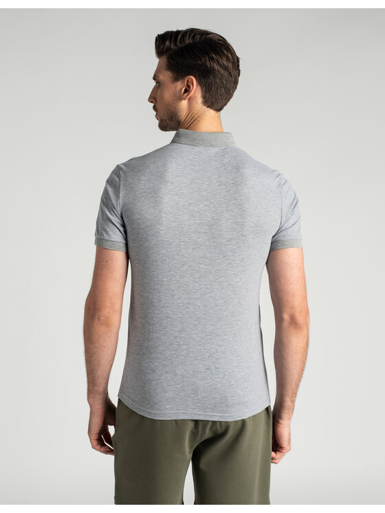 Borgio Borgio Polo matteo Szary Classic Fit