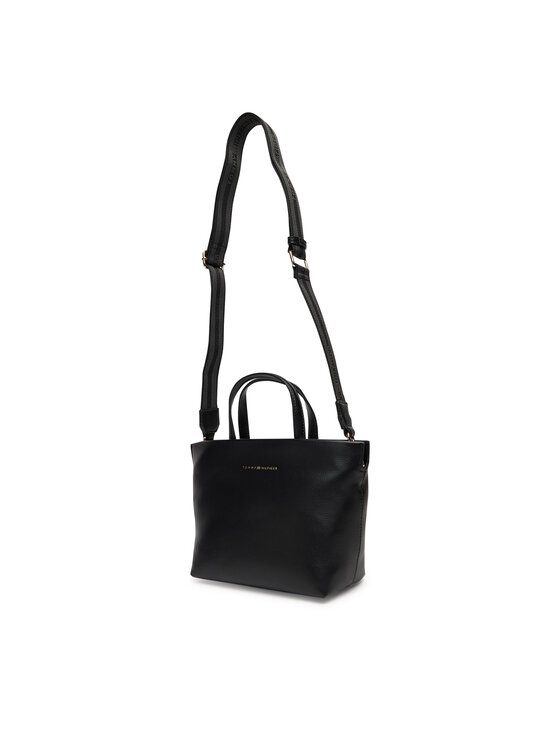 Tommy Hilfiger Tommy Hilfiger Ročna torba Th Logotape AW0AW17694 Črna