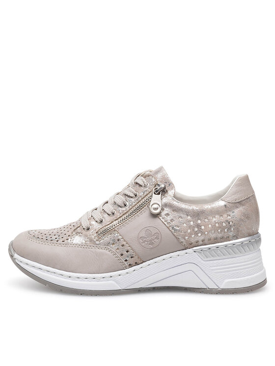 Rieker Rieker Sneakersy N4327-80 Strieborná