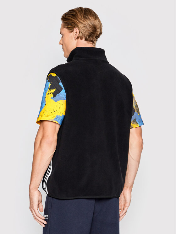 adidas adidas Mellény adicolor 3 Stripes HK7392 Fekete Relaxed Fit
