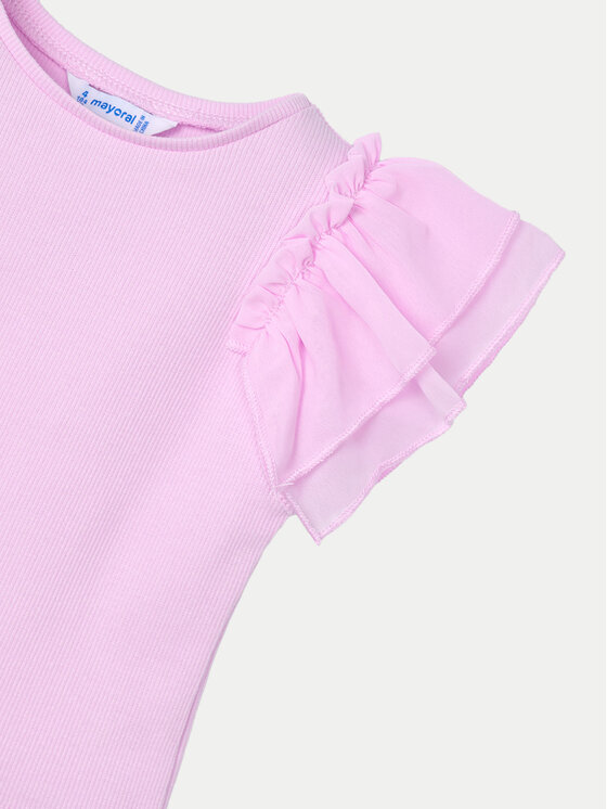 Mayoral Mayoral Тишърт 3013 Розов Regular Fit