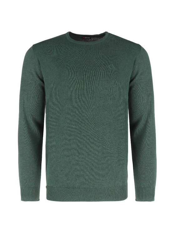 Volcano Volcano Sweter M03161-W24 Zielony Regular Fit